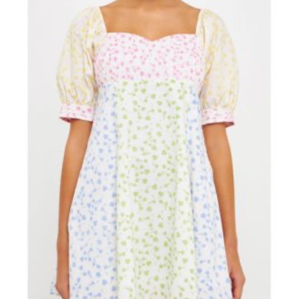 English Factory
Women's Multi Floral Print Mini Dress-NN3
